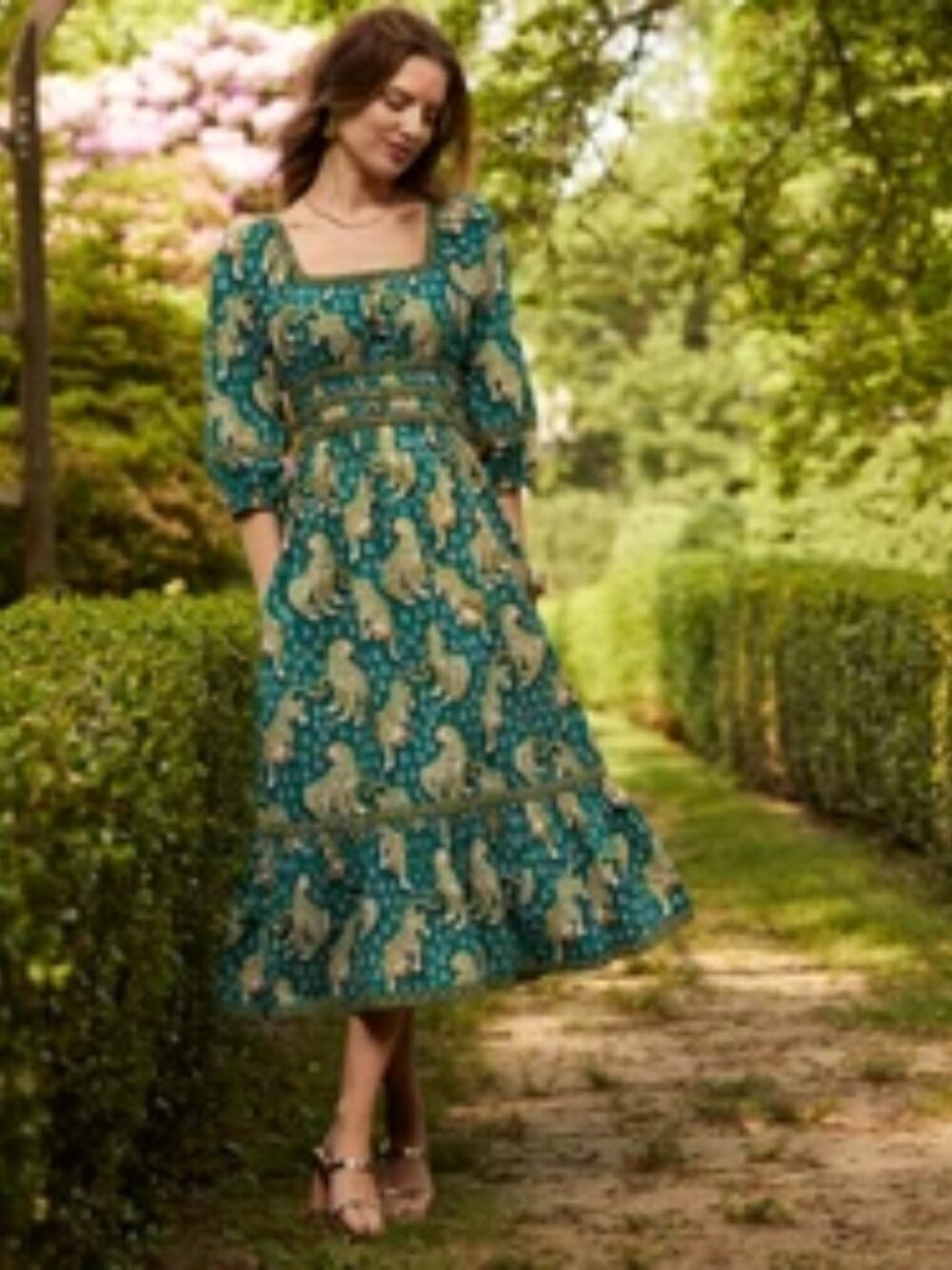 Printfresh Tiger Queen midi dress